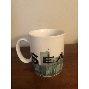 Starbucks Coffee Company Barista Seattle Skyline Series One Mug Cup 2002